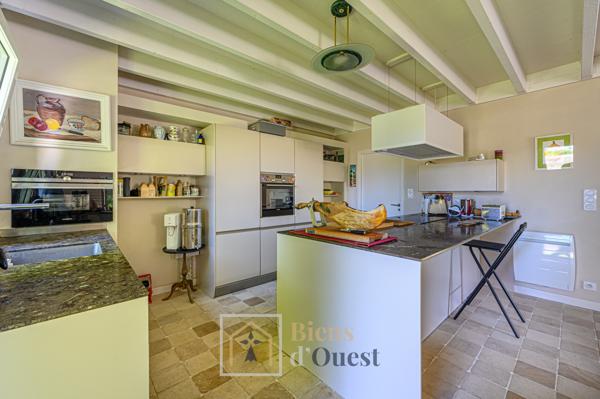 Maison ossature bois avec bassin naturel SAINT GOUSTAN AURAY