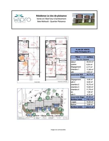 VILLA T5 DUPLEX NEUVE - LE CLOS DE PLAISANCE