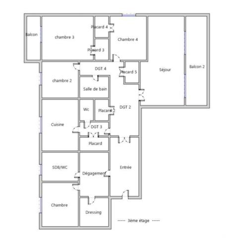 Appartement à vendre 5 pièces 135 m² Lyon 3