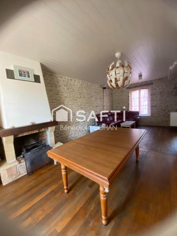 MAISON ANCIENNE DE CARACTÈRE – 146 m² – 4 CHAMBRES – JARDIN & DÉPENDANCES – BON RENDEMENT ÉNERGÉTIQUE (C)