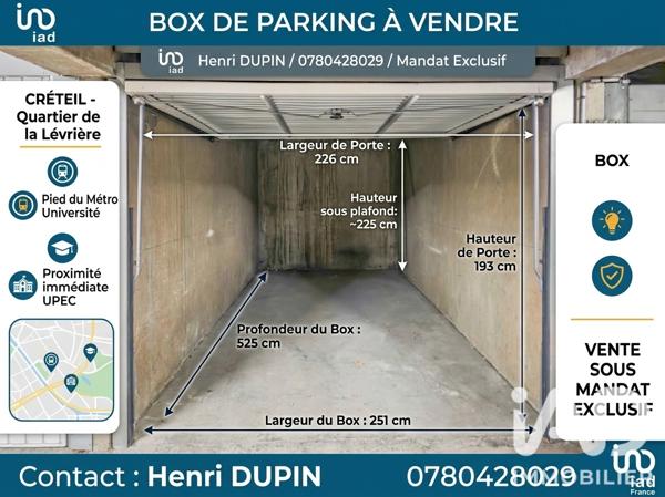 Parking à vendre 13,18 m² Créteil