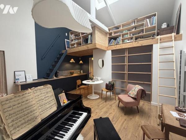 CAEN - QUARTIER HISTORIQUE - ATYPIQUE Appartement duplex de 163 m2 - Studio annexe 50 m2 - Jardin