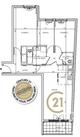 Appartement F4 à vendre  4 pièces - 75 m2 SURESNES - 92