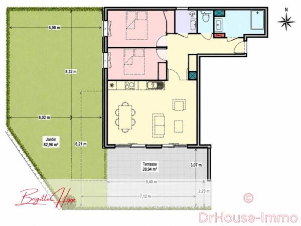 Appartement à vendre 3 pièces de 70 m²