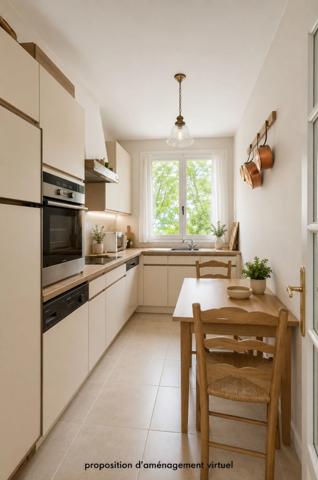 FRESNES - 7 MIN TVM - 3 PIECES - 61,27 m² - 2E ETAGE - BALCON SANS VIS A VIS, CAVE ET PARKING
