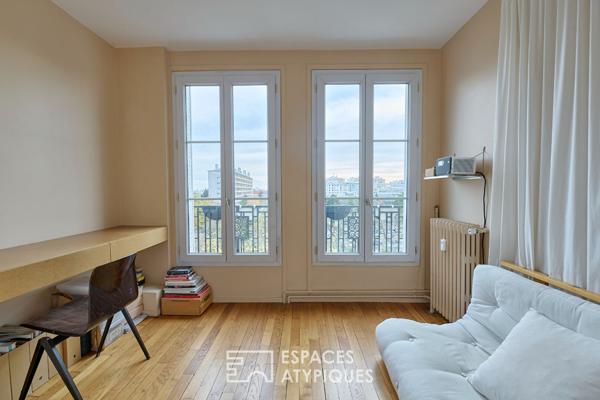 Dernier étage avec balcons et vue dégagée