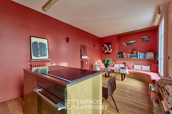 Dernier étage avec balcons et vue dégagée