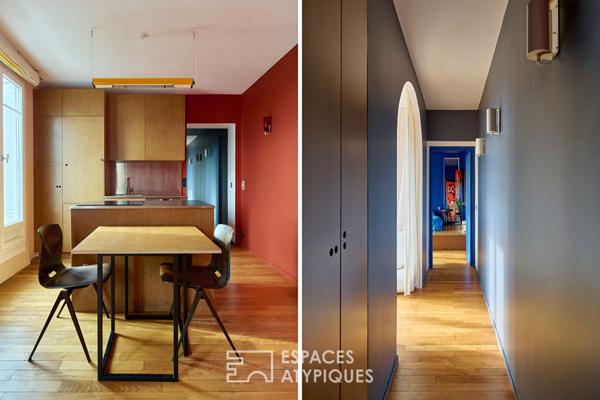 Dernier étage avec balcons et vue dégagée