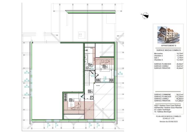 ''LES BUREAUX ET LOGEMENTS DE FERDINAND'' BRIANCON CENTRE VILLE APPARTEMENT DUPLEX T4