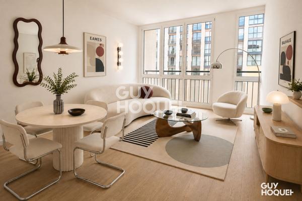 3 PIÈCES 56 m² - TRAVERSANT PLEIN SUD