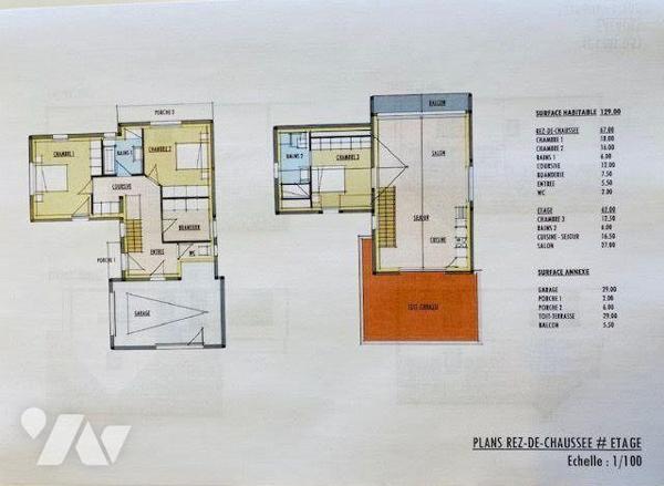 A VENDRE à LOUANNEC, un terrain à bâtir de 823 m² sur lequel existe un permis de construire, pu...