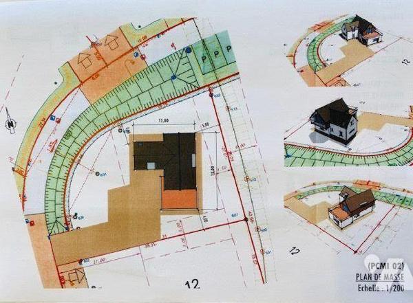 A VENDRE à LOUANNEC, un terrain à bâtir de 823 m² sur lequel existe un permis de construire, pu...