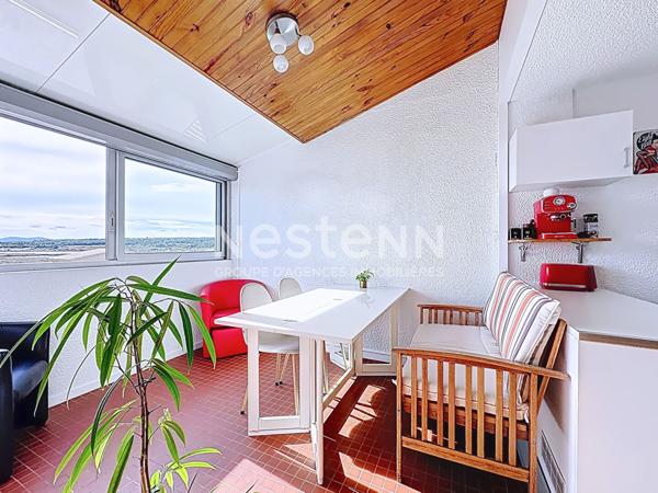 Bel appartement 2 pièces de 35.29 m² avec place de parking en option, local à vélo & vue exceptionnelle sur les Salins & l'Île Saint-Martin à Gruissan