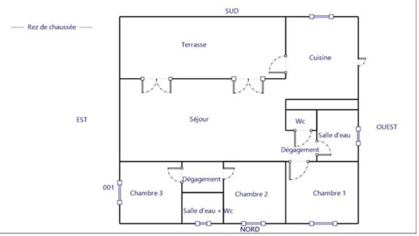 À vendre – Maison de plain-pied à Saint-Pierre (Martinique) – 85m² - 4 pièces