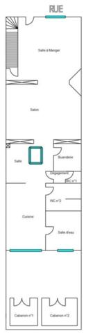 MAISON DE VILLE DE 146 M² – 4 CHAMBRES – BUREAU – COUR ET JARDIN