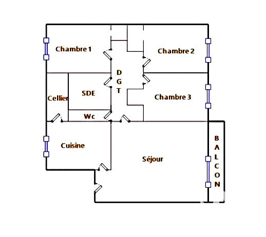 Appartement à vendre 4 pièces 72 m² Draguignan