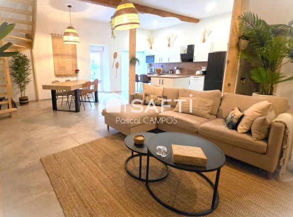 Maison de ville t5  de 151m² avec cour, entièrement rénovée