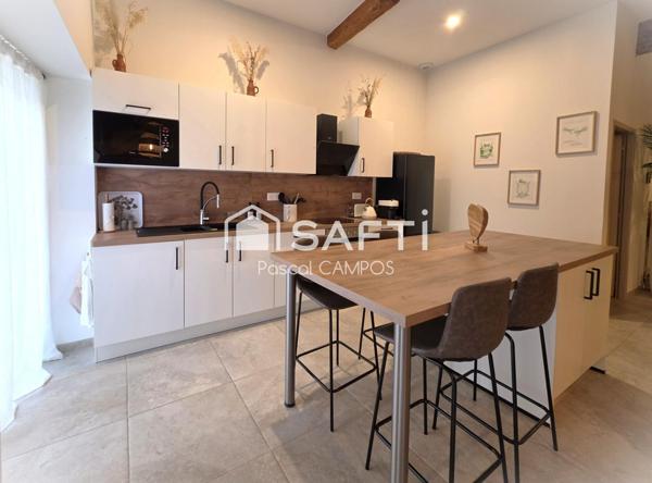 Maison de ville t5  de 151m² avec cour, entièrement rénovée