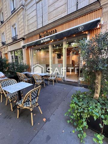 FONDS DE COMMERCE RESTAURANT 70 m2 SANS EXTRACTION 40 COUVERTS INTERIEUR 18 PLACES EN TERRASSE PARIS 17 AVENUE DE VILLIERS