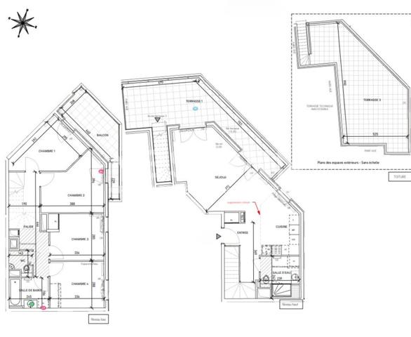 DERNIER ETAGE - DUPLEX - VUE PANORAMIQUE -