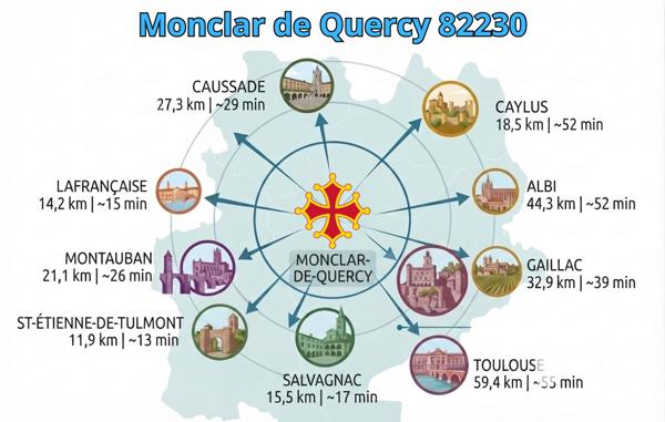 Terrain à vendre 1 240 m² Monclar-de-Quercy