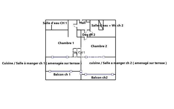 Appartement Marseille 3 pièces 60 m² , Vue mer exceptionnelle
