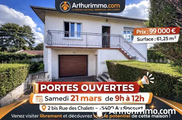 Vente Maison 4 pièces 61 m2 à Audincourt