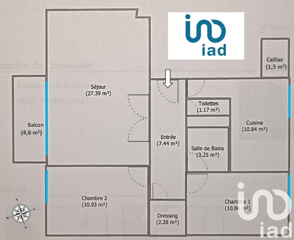 Appartement à vendre 3 pièces 74 m² Rambouillet