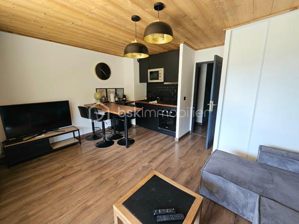 Valérie LARRIER vous propose EN EXCLUSIVITÉ ce charmant appartement rénové, chaleureux et parfaitement agencé, idéal pour profiter de la montagne en toute saison ou pour un investissement locatif.

Les atouts du bien :

Proximité des pistes de ski
Séjour lumineux avec kitchenette
Une chambre avec un lit double
Coin montagne avec 3 lits superposés 
Belle terrasse de 15 m², idéale pour profiter des beaux jours
L'APPARTEMENT EST EQUIPE DE LA FIBRE + UN LAVE LINGE + LAVE VAISSELLE

Casier à skis
Résidence avec ascenseur
PLACE DE PARKING PRIVATIVE EXTERIEURE

Charges de copropriété : 2 050 € / an, comprenant l’eau et l’électricité
Taxe foncière : 740 € / an environ

Un pied-à-terre idéal pour les amoureux de la montagne, avec un véritable potentiel pour un usage personnel ou de la location saisonnière.

À découvrir sans tarder !