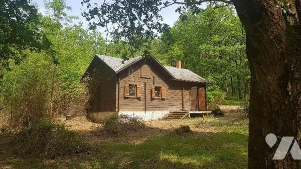 Dans un environnement boisé et paisible, découvrez cette propriété de loisirs d'environ 2 hecta...
