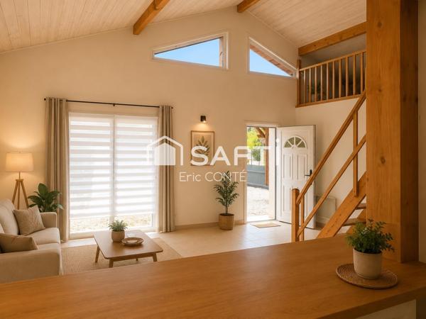 GUJAN-MESTRAS – Maison 4 pièces avec garage et jardin.