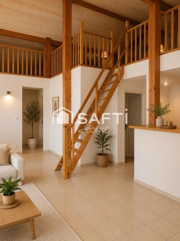 GUJAN-MESTRAS – Maison 4 pièces avec garage et jardin.