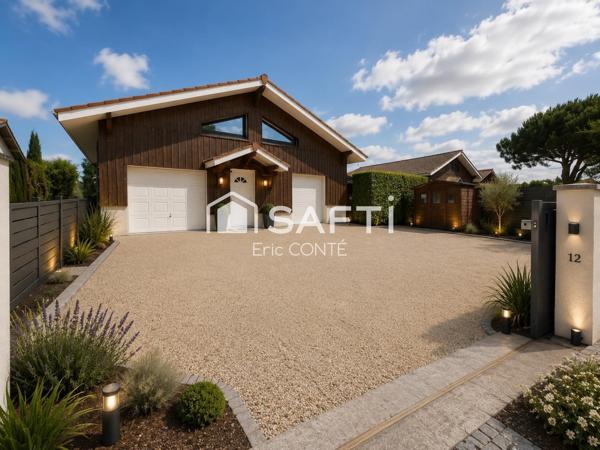 GUJAN-MESTRAS – Maison 4 pièces avec garage et jardin.