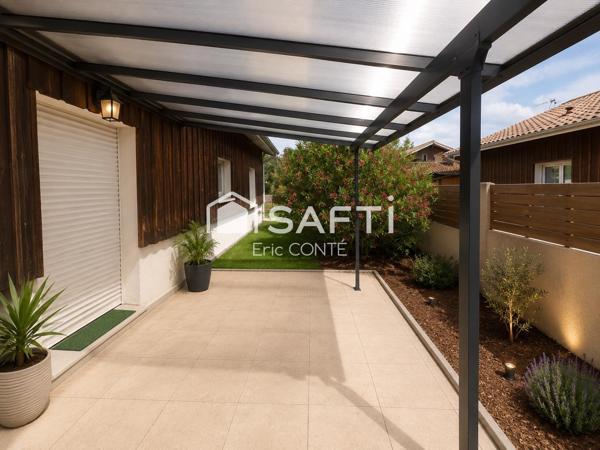 GUJAN-MESTRAS – Maison 4 pièces avec garage et jardin.