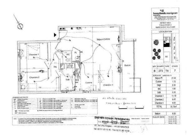 Appartement 4 pièces - 44600 Saint-Nazaire