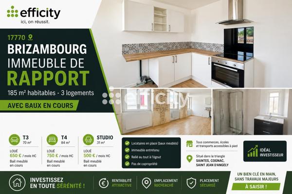Immeuble
         8 pièces
        - 185 m² Exclusivité 262 000 € *