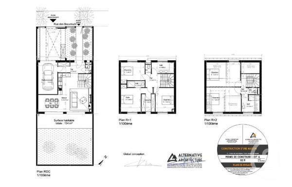 Terrain à vendre  195 m2 CHAMPS SUR MARNE - 77