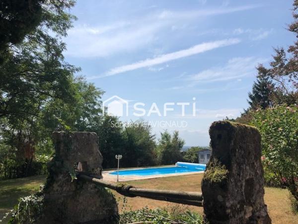 Bien d’exception à Mongauzy – Deux habitations, près de 400 m² – Vue panoramique sur la vallée de la Garonne