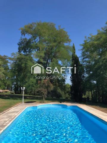 Bien d’exception à Mongauzy – Deux habitations, près de 400 m² – Vue panoramique sur la vallée de la Garonne