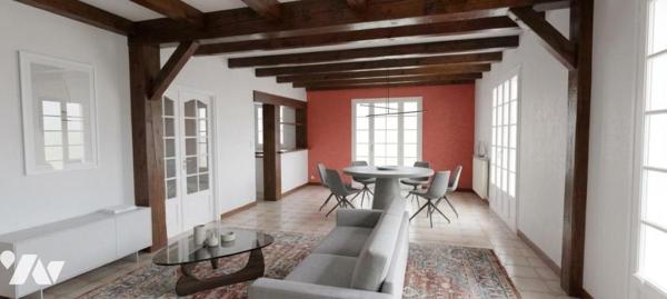 Maison avec piscine et grand terrain