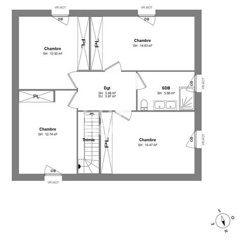 Terrain  constructible 1 281 m2