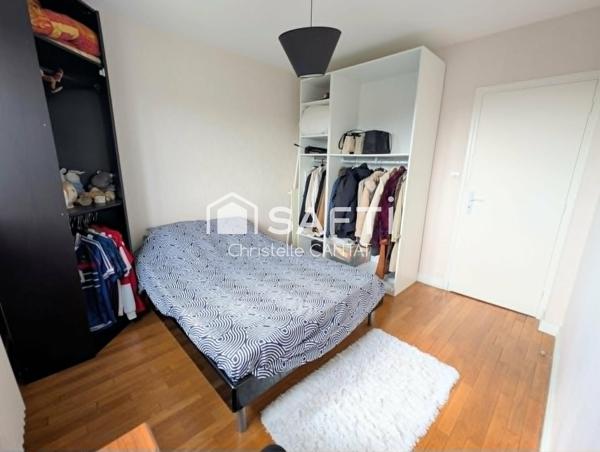 Appartement F3 très lumineux, cave, garage et jardin.