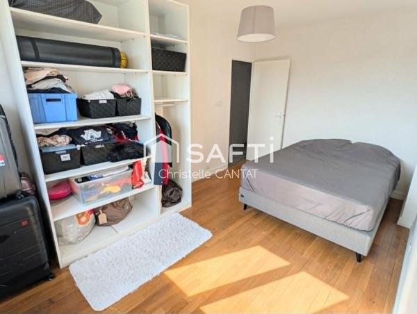 Appartement F3 très lumineux, cave, garage et jardin.