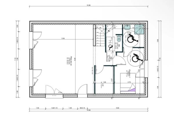 CHAPELLE DES MARAIS-MAISON DE 166M2-TERRAIN DE 412M2- 4 CHAMBRES