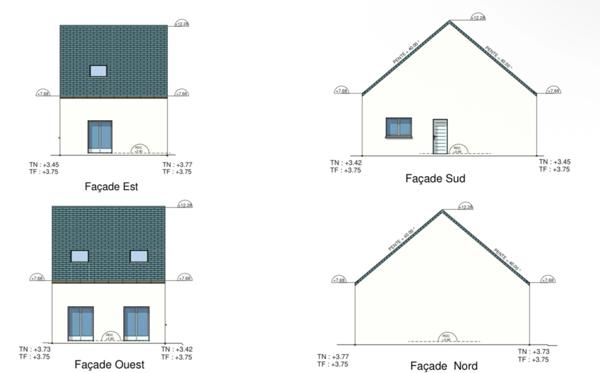 CHAPELLE DES MARAIS-MAISON DE 166M2-TERRAIN DE 412M2- 4 CHAMBRES