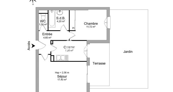 Location Appartement 2 pièces 46.62 m² - Sanary-sur-mer 83110