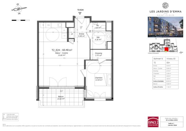 Appartement 2 pièces à louer