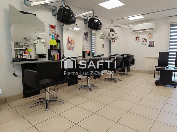 Fond de commerce salon de coiffure mixte.