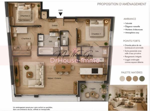 Appartement à vendre 4 pièces de 92 m²