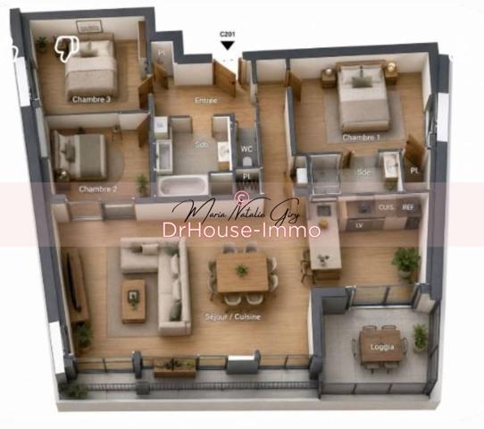 Appartement à vendre 4 pièces de 92 m²
